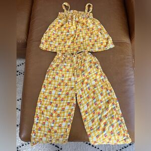 Hanna Andersson size 8 muslin tank/wide leg set